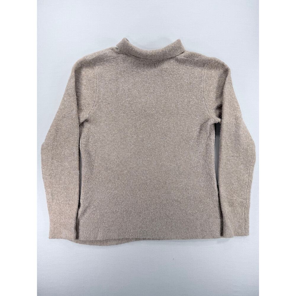 J.Crew Extra-Soft Knit Polo Sweater Tan Beige Small - Picture 2 of 7